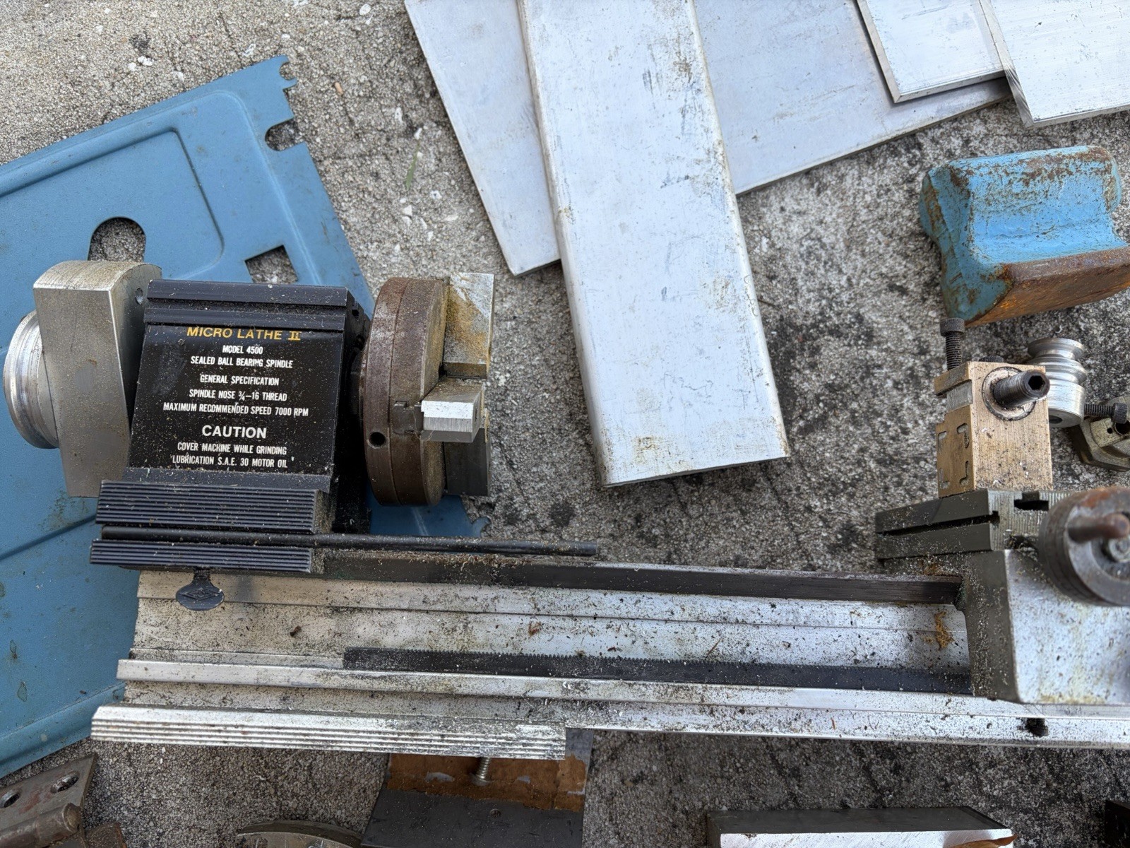 Machinist MICRO LATHE II With Accessories Used