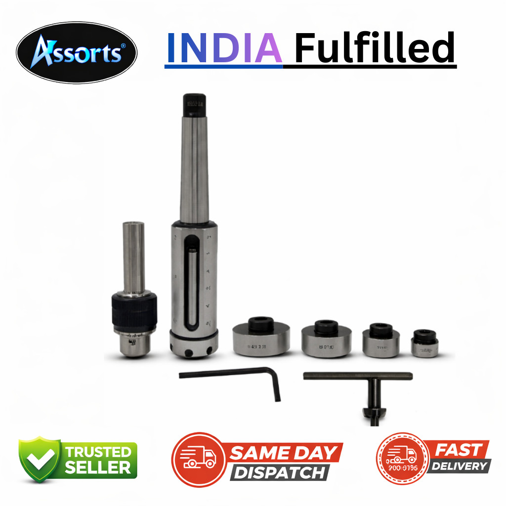 MT2 Shank Tapping Threading Reaming Holder Set with Drill Chuck Metric