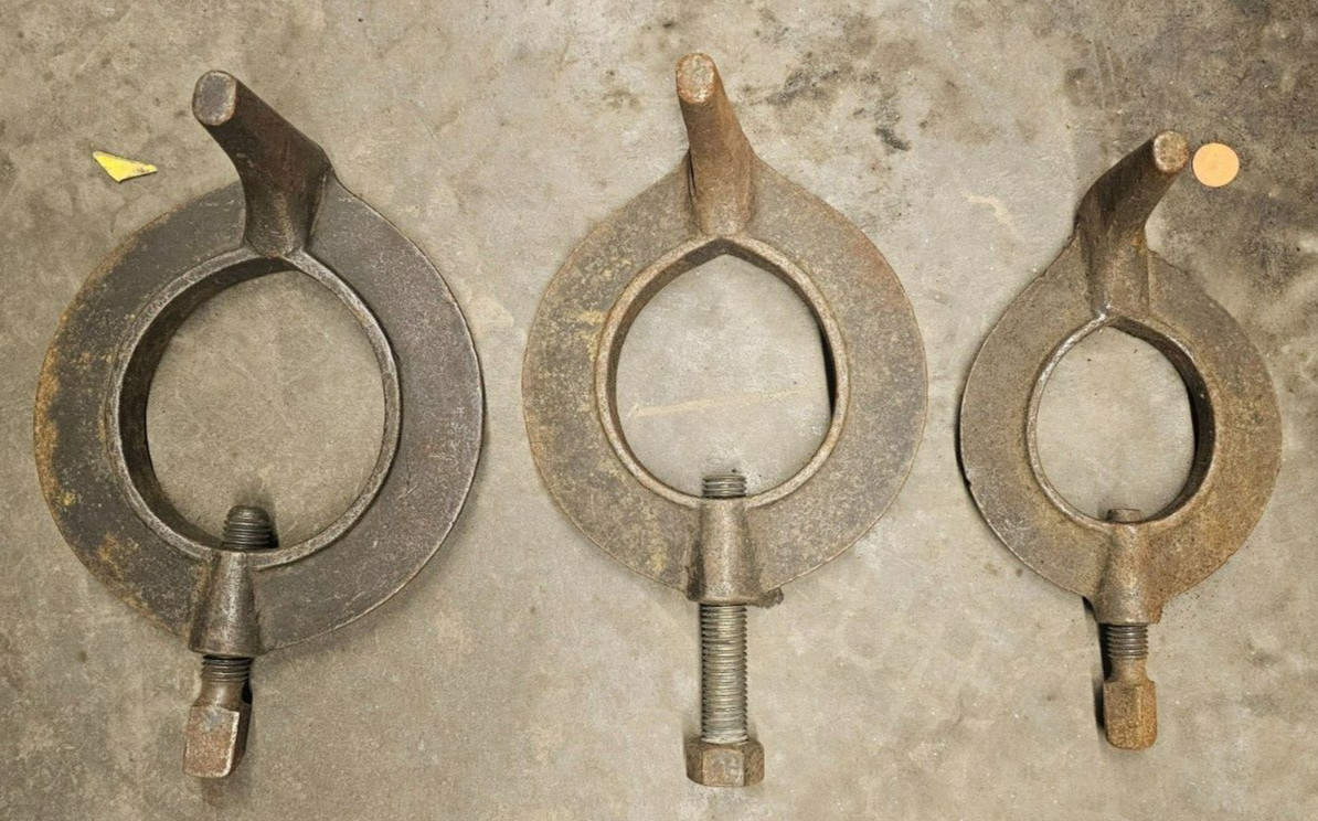 Vintage Unbranded / Unknown Brand Lathe Dog Set #6, 11 & 12