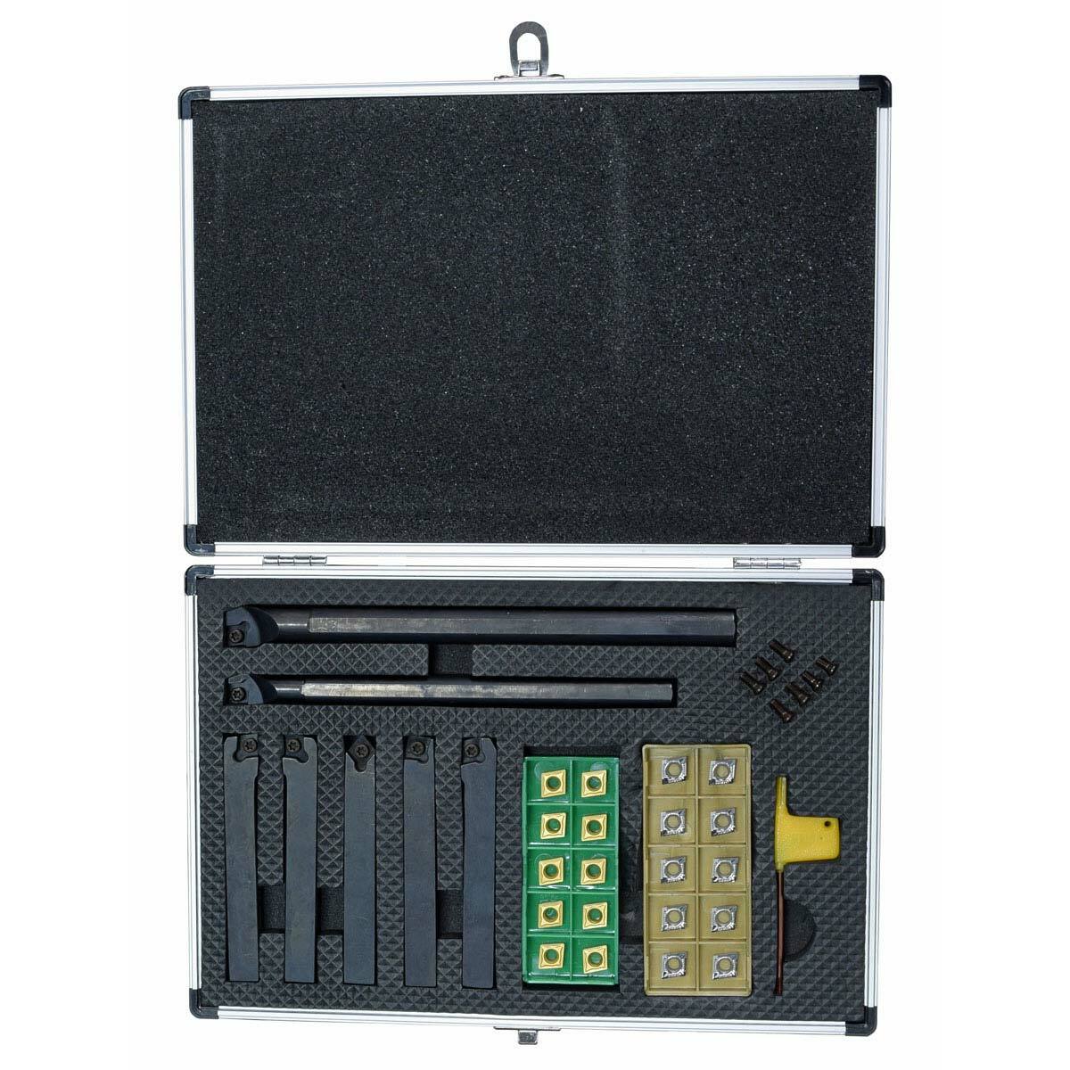 AXA MASTER METAL LATHE TOOL SET 1/2 TURNING TOOLS BORING BARS CCGT CCMT INSERTS
