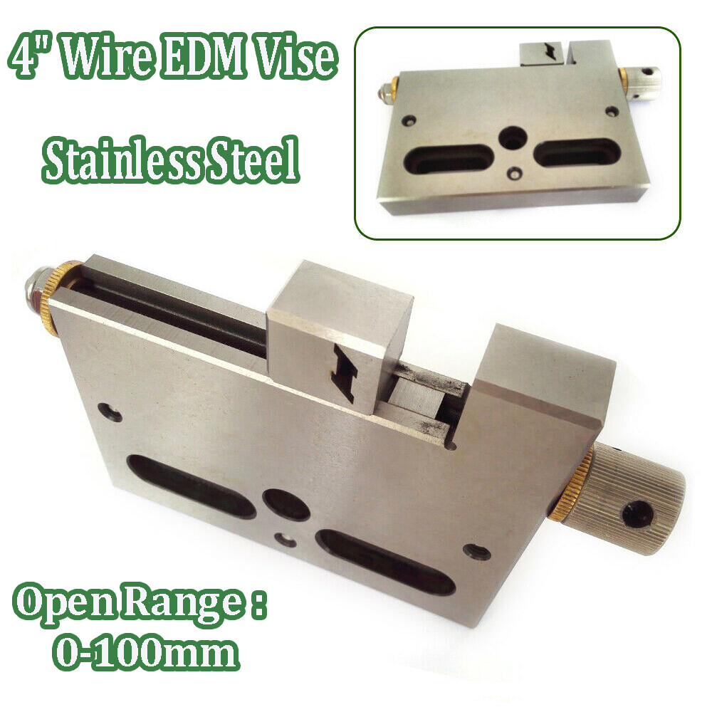 4″ Wire EDM Vise 0-100mm Clamping Range Stainless High Precision Jaw Opening 3Kg