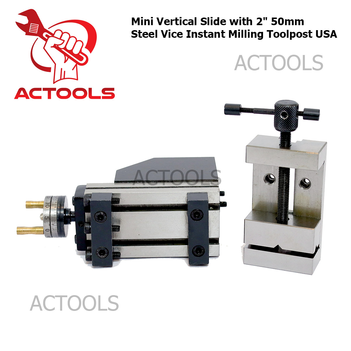 New Mini Vertical Slide with Steel Vice Instant Milling Tool post 2″ 50mm