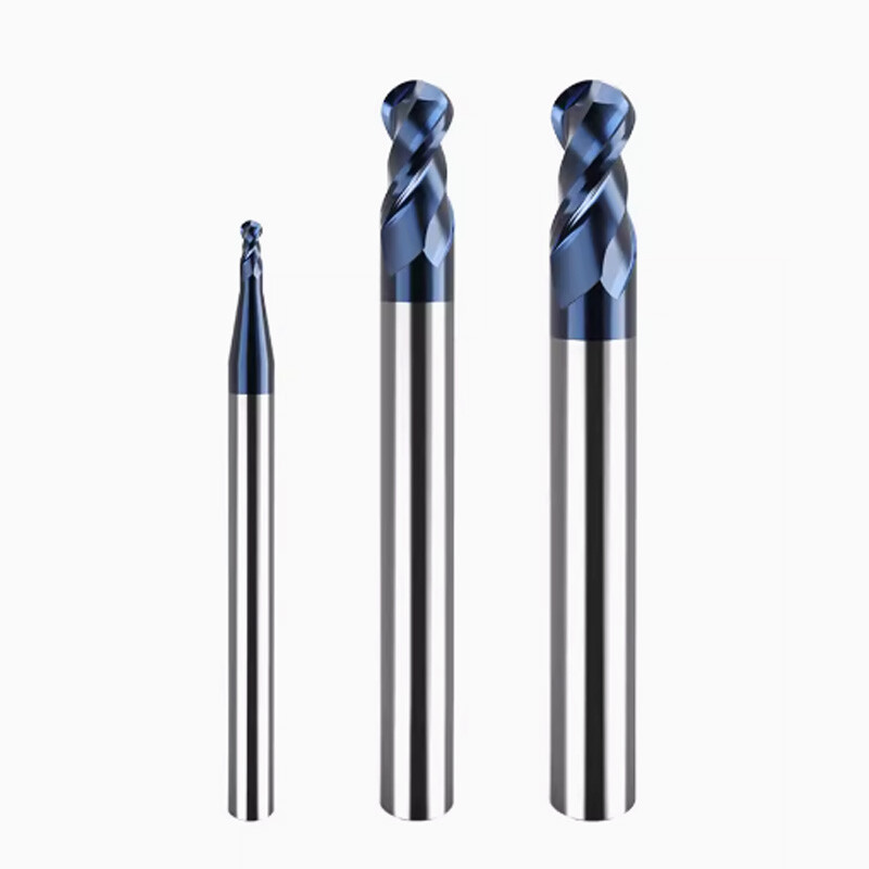 2 Flute Spiral Ball Nose End Mill Carbide Milling Cutter Router Bits Tool New