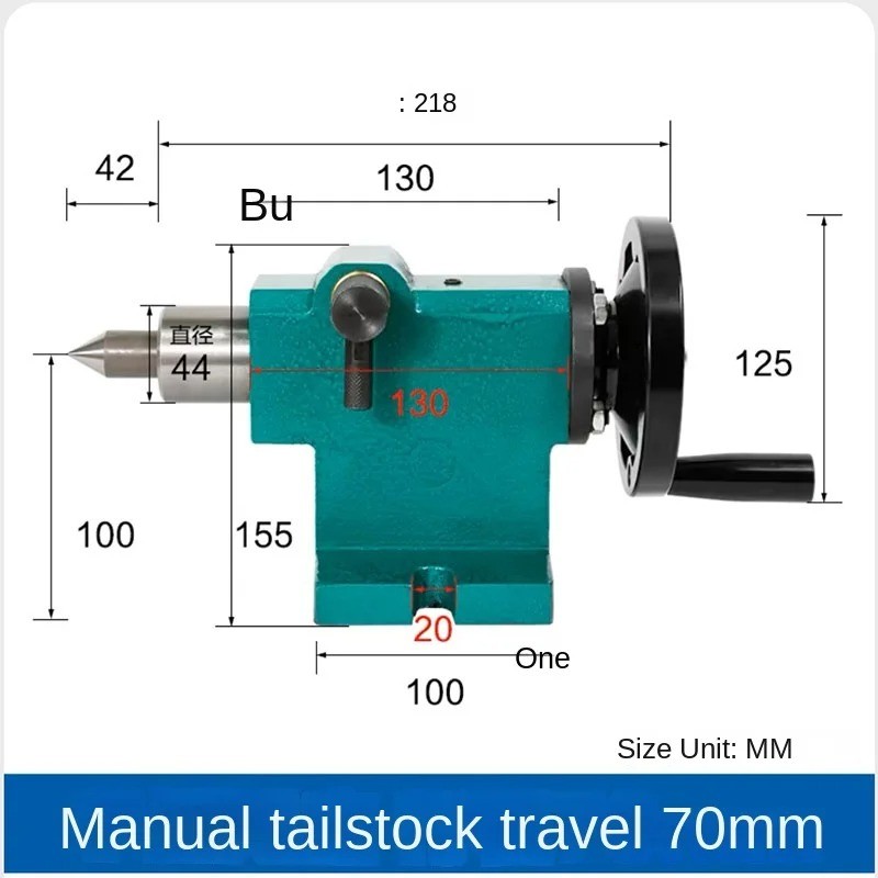 Lathe Tailstock Assembly Woodworking Simple and Fast Retractable Beads Machine