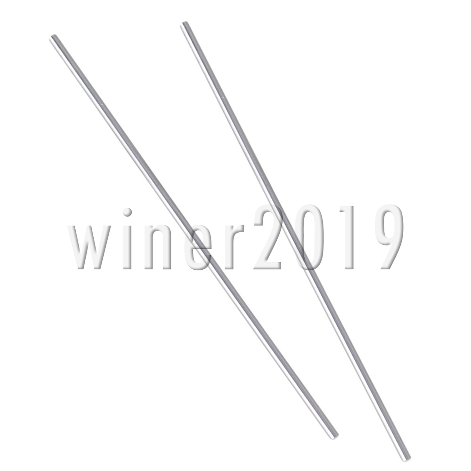 Silver Machine Boring Tool HSS Round Lathe Bar 2mm Dia 100mm Length Pack of 2