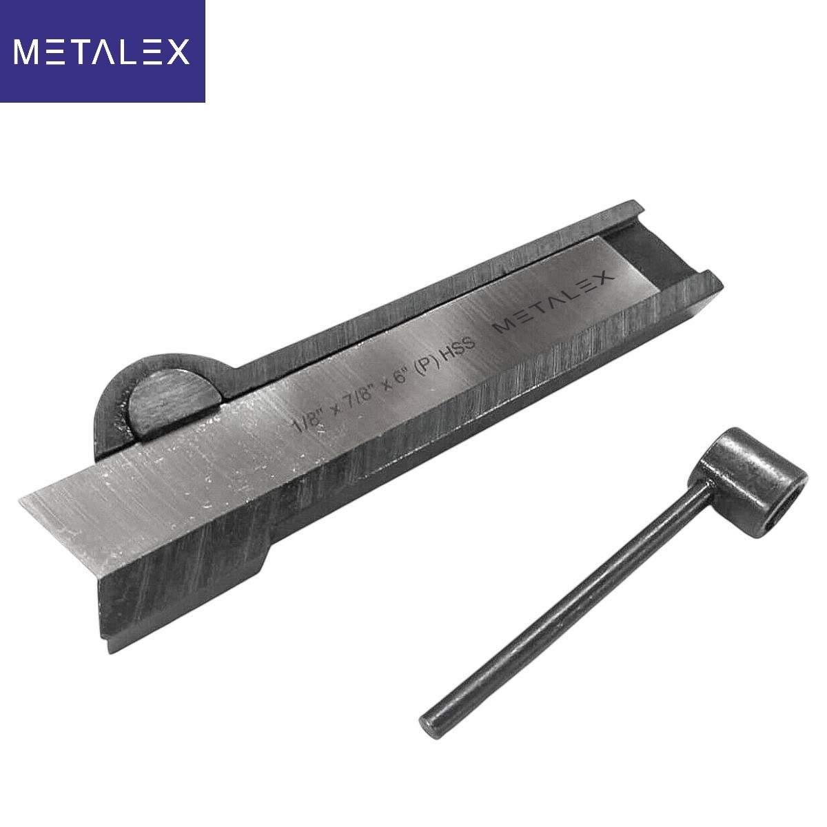 5/8″ x 1-3/8″ x 7″ Lathe Cut Off Parting Tool Holder + HSS Blade 1/8″ x 7/8″ x 6