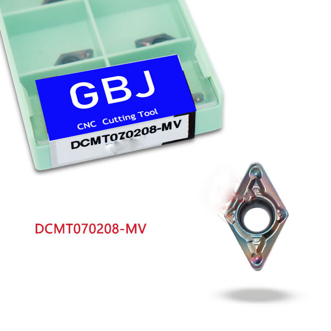 Carbide Inserts DCMT070204-MV DCMT070208-MV Titanium alloy quenched steel HRC50