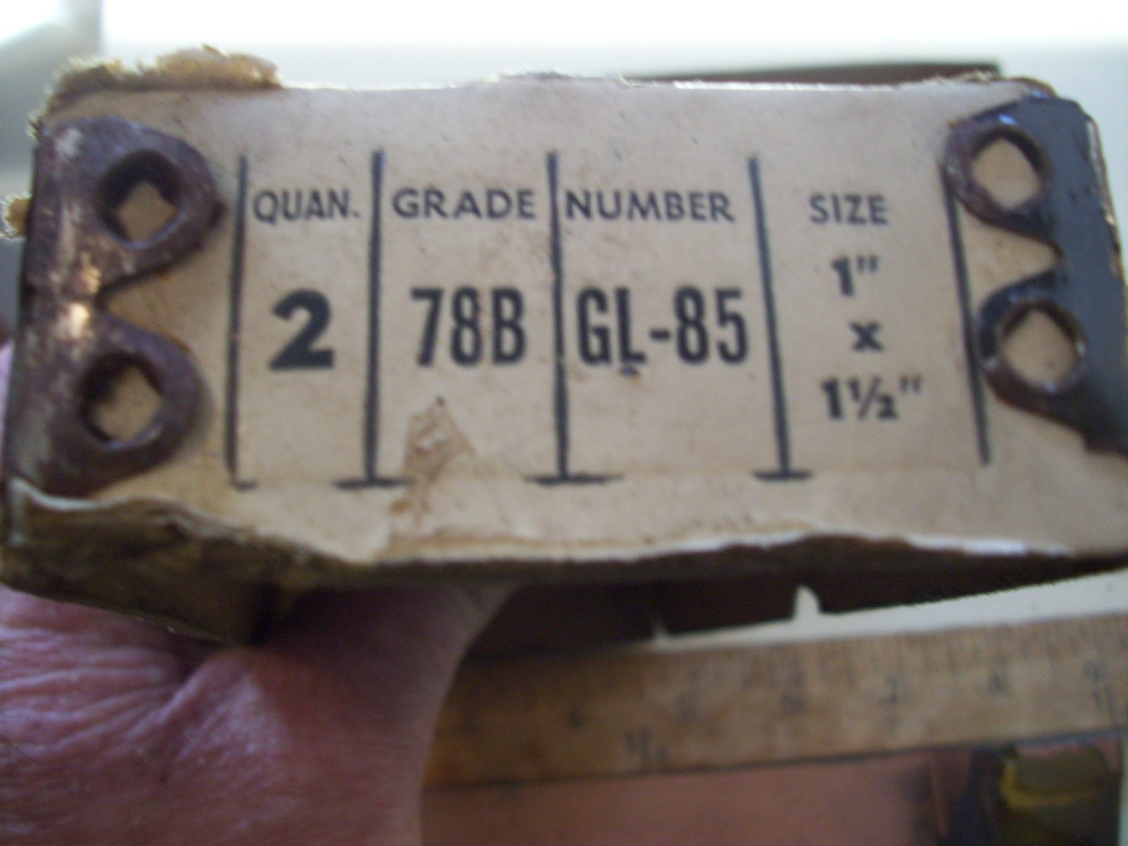 2 Carbaloy NOS 8″ Cemented Carbides Cutting Tools GL-85 78B Metal Lathe Boxed