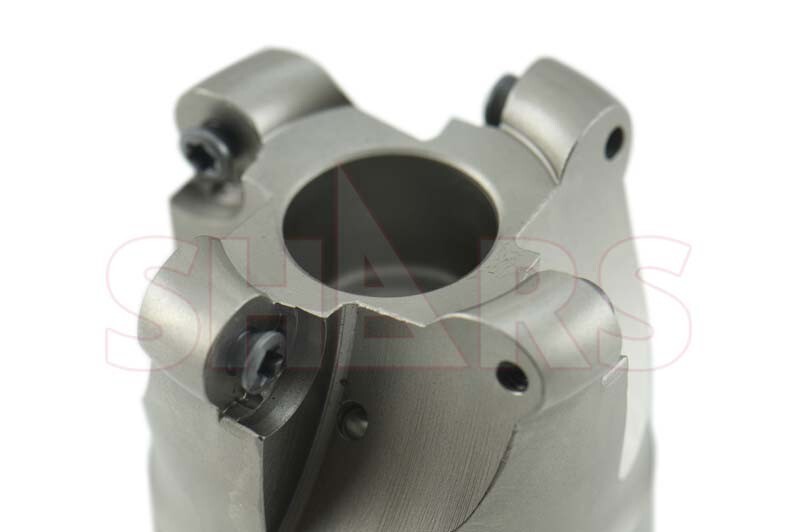 SHARS 2″ 4 Flutes Round Indexable Face Mill RCKT 1204 Insert NEW P[