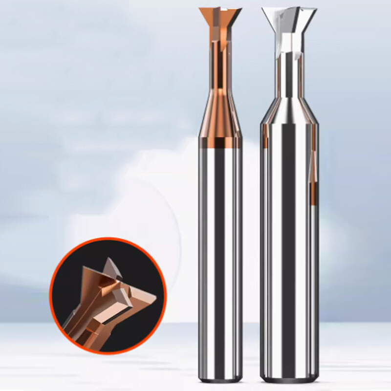 Dovetail Milling Cutter Solid Carbide End Mill 4 Flute 2-16mm Shank 45°60° Blade