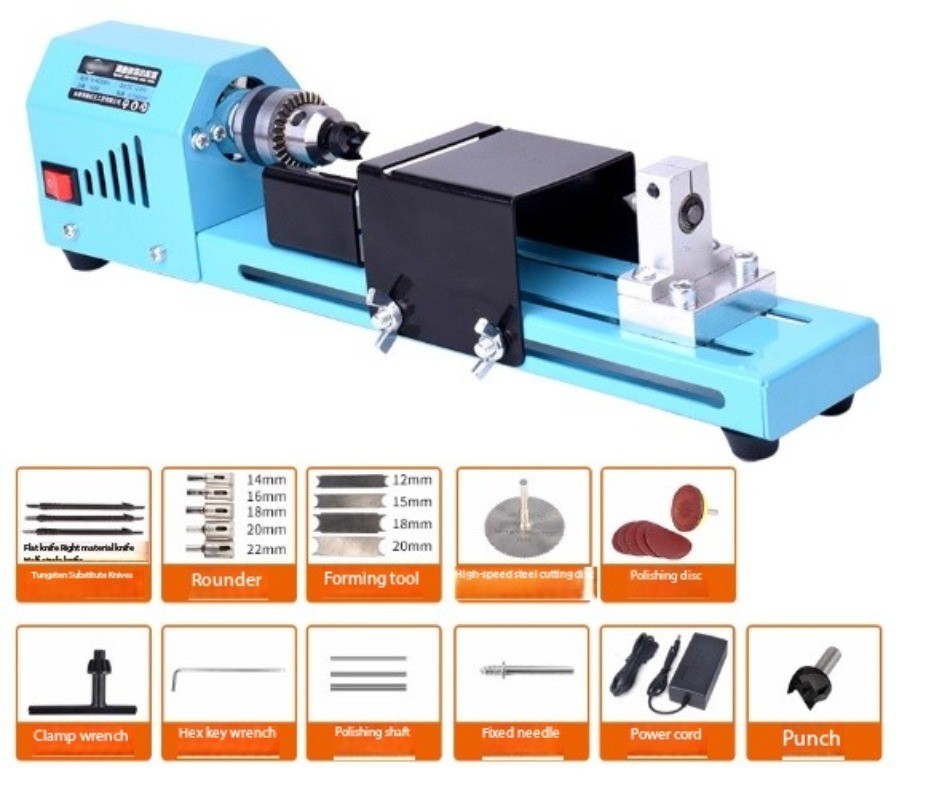 Multi-Function Manual Training Lathe with Ball Grinding and Polishing Machine