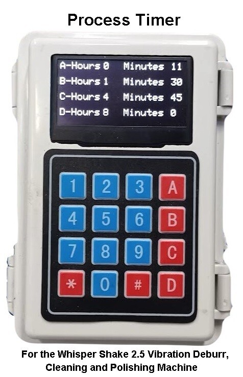 Vibration Deburr Machine Whisper Shake 2.5 Cubic Foot Process Timer