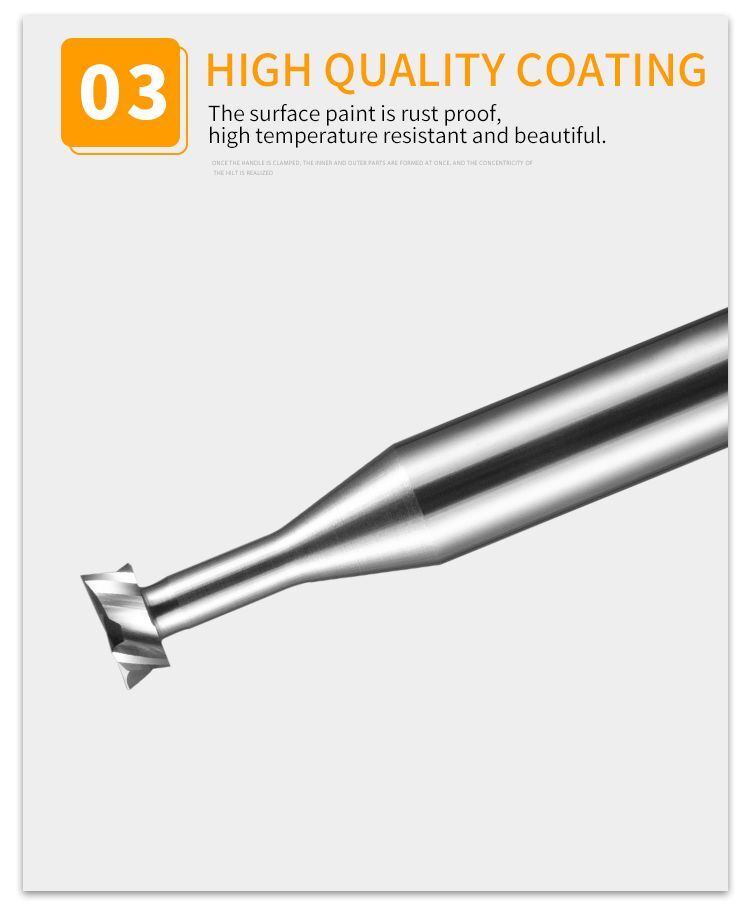 Milling Cutter CNC Machining Machine Tungsten Steel Alloy T-slot HRC60D4
