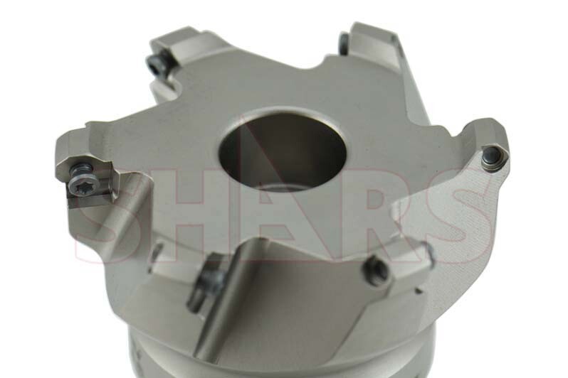 Shars 3″ 45° Indexable Face Mill for OFKT Insert 6 Flutes 2 OAH NEW P}