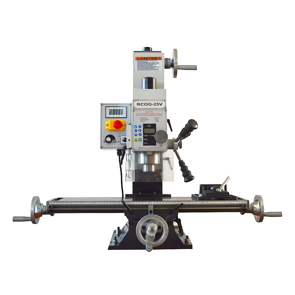 RCOG-25V Precision Mill/Drill Bench Top Mill and Drilling Machine 110V 1100W R8