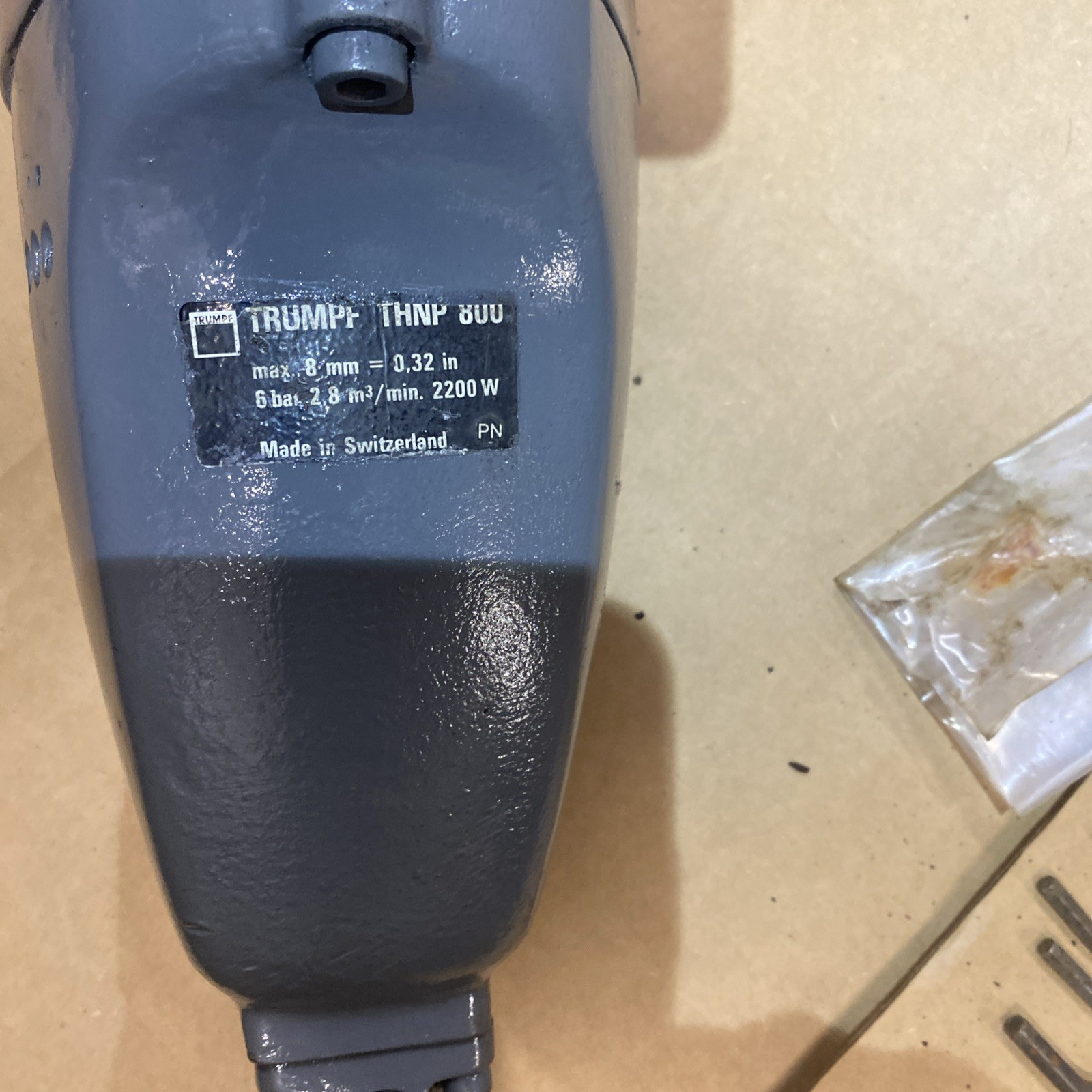 Trumpf THNP 800 Hand Held Pneumatic Air Nibbler Made In Switzerland
