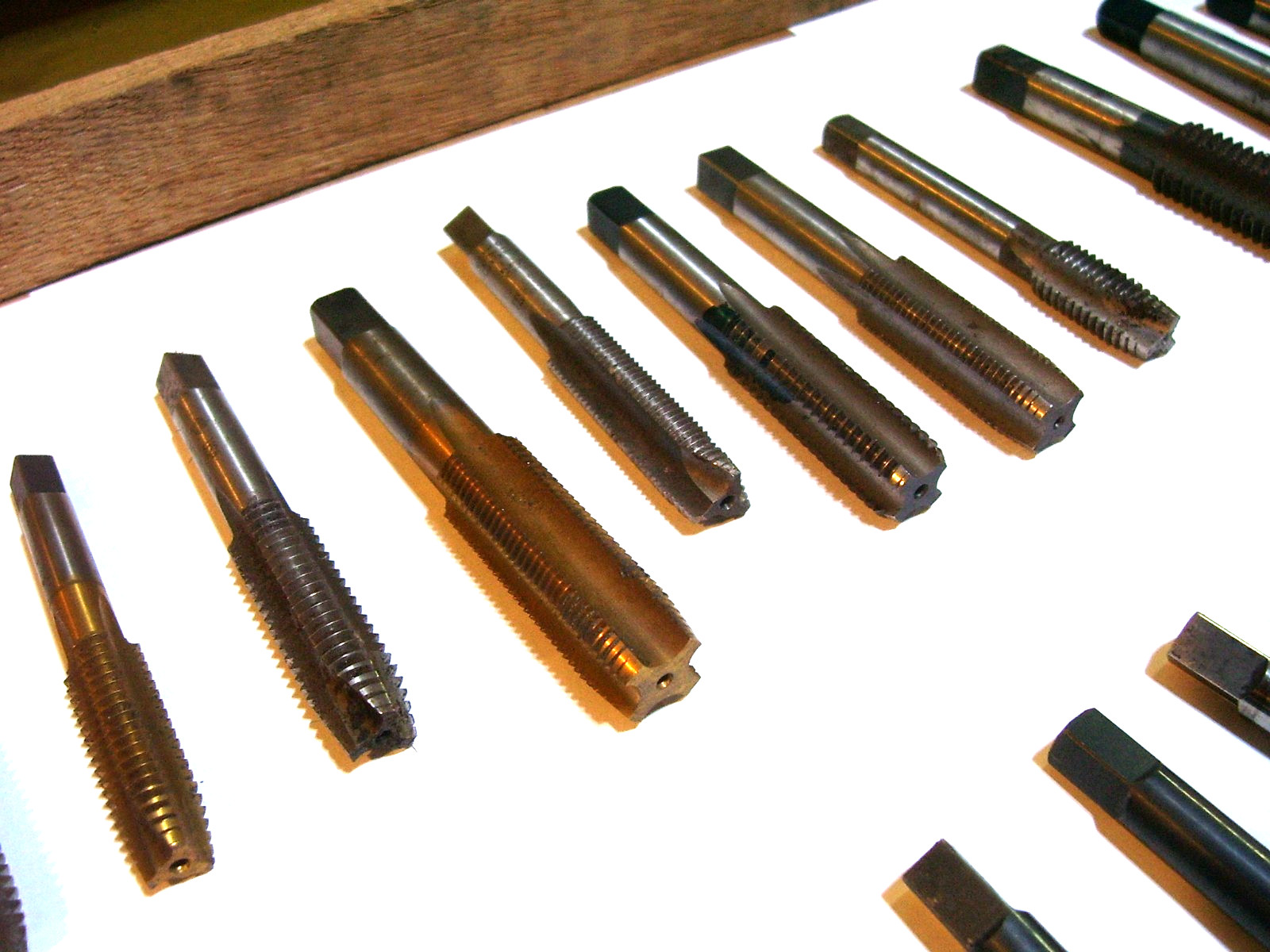 Lot of 42 Tap & Die Machinist Tools, mixed vintage