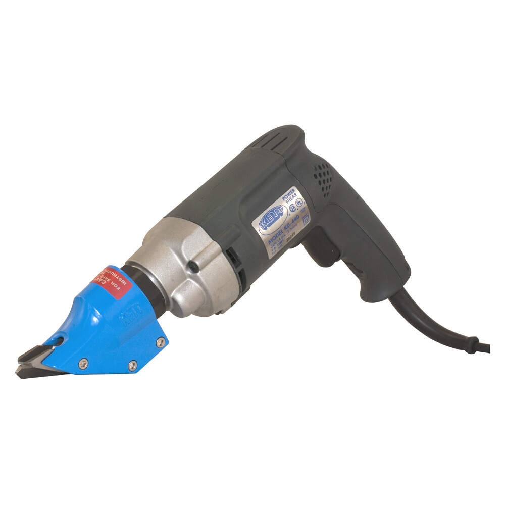 Kett KD440 Double-Cut Corded Shear, Steel, Variable-Speed Pistol-Grip