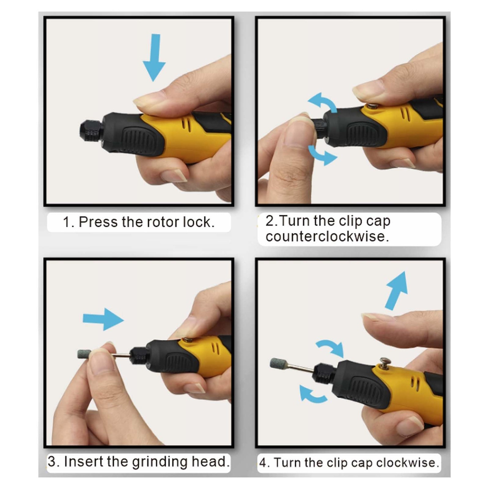 Wireless Handheld Electric Grinding and Engraving Pen with 58 Bits, Black