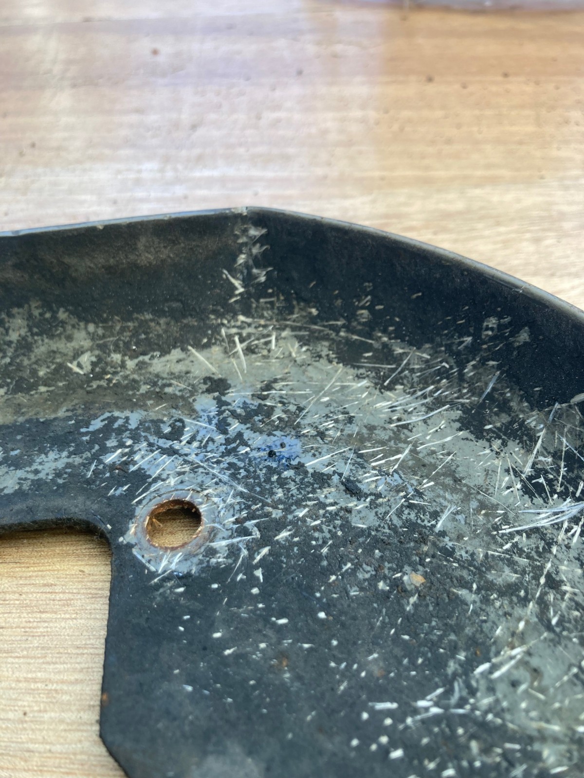 Late (’61-’62) Walker Turner 20″ Drill Press Fiberglas Belt Cover Guard Assembly