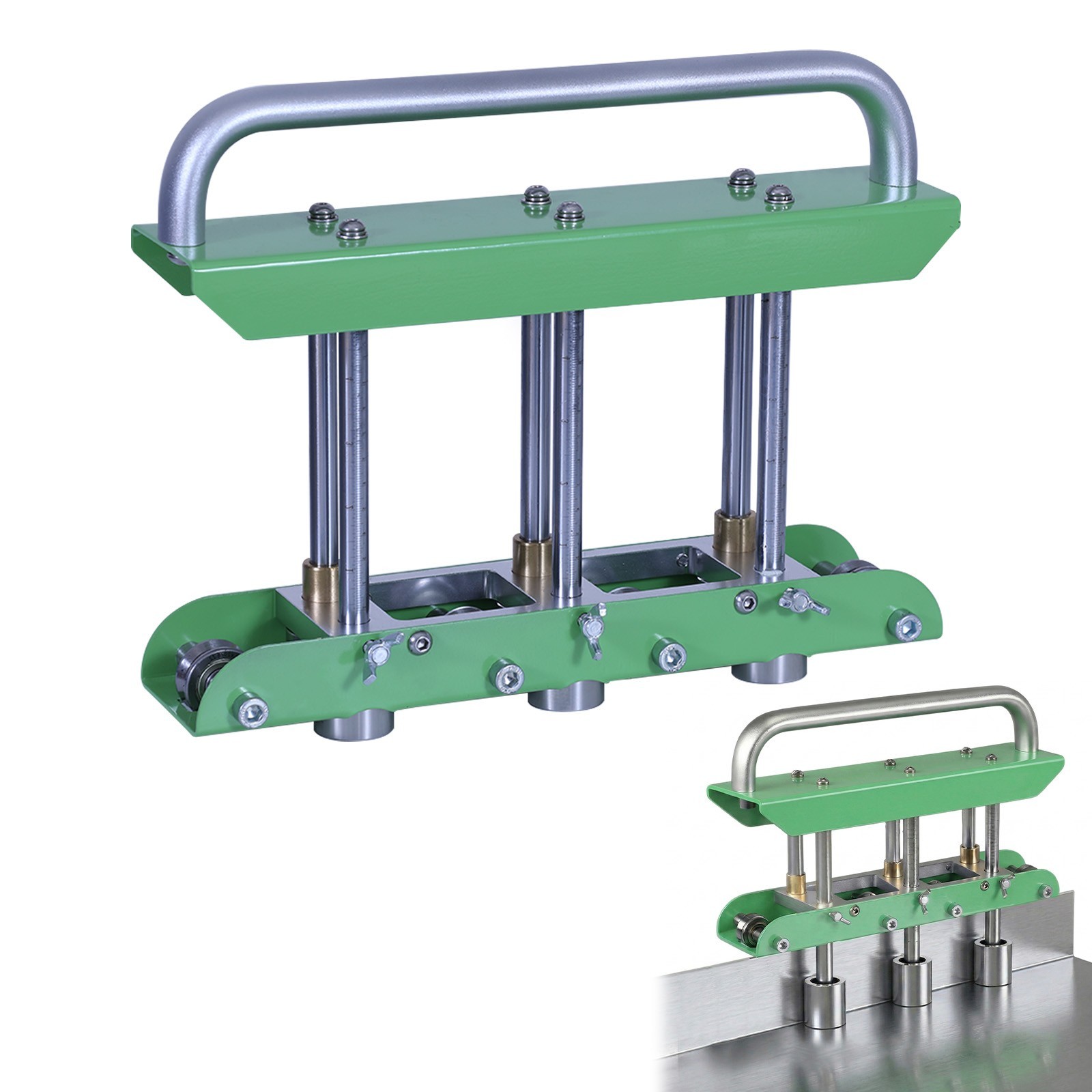 Sheet Metal Roller 3 Station Metal Bender, 0-90 Adjustable Bending, Portable