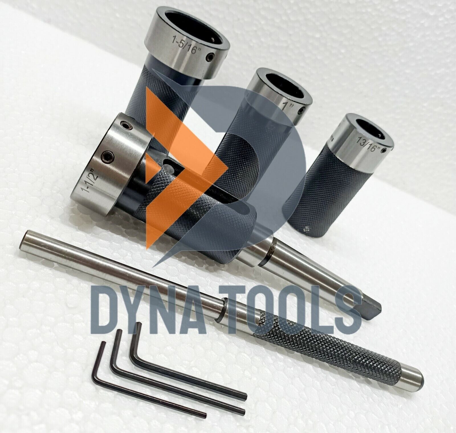 Lathe Tailstock Die Holder 8 Pcs Set MT3 Shank Holds 4 Metric & 4 Imperial Dies