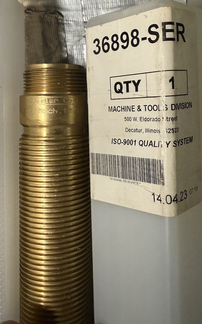 Mueller E-4 Drilling Machine inner Brass Part 36898-SER Brand New