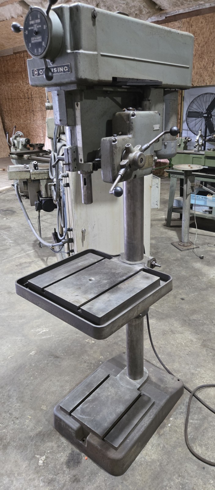 Clausing Drill Press 22V Variable Speed power down feed machinist lathe mill
