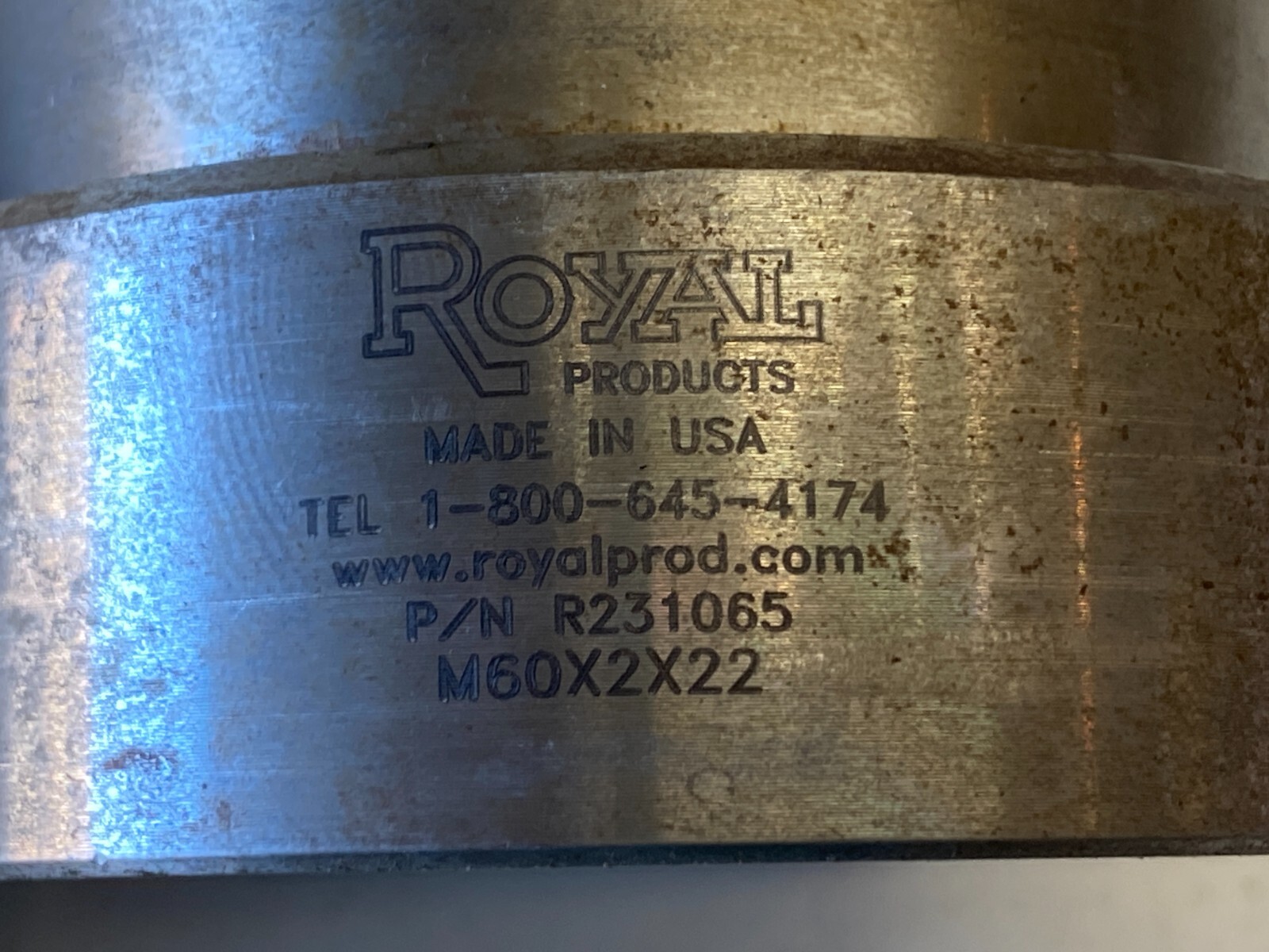 6 Lot Royal Products m75x2x22 m55x2x21 m60x1.5×19 25 CNC Lathe Chuck Adapter