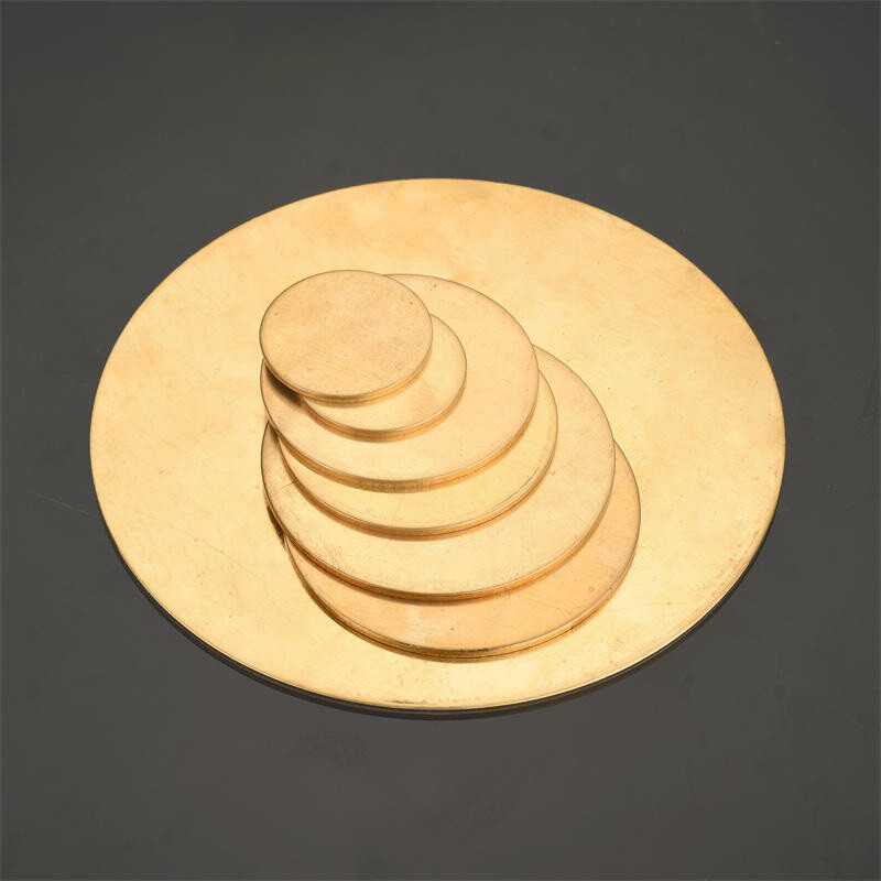 H62 Solid Brass Discs Blanks Metal Round Sheets OD 50mm-200mm Thick 0.8mm – 3mm