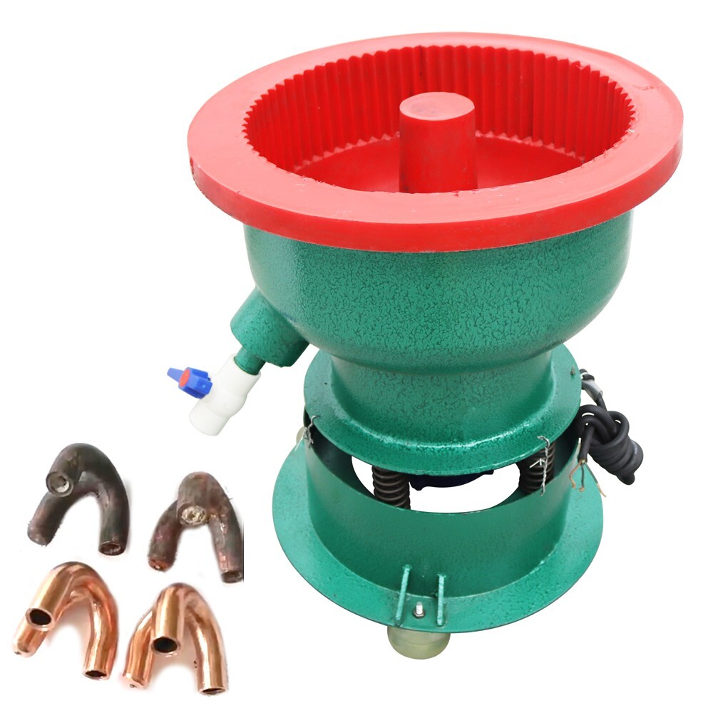 220V Vibration Deburring Polishing Machine 40L Hopper Metal Hardware Chamfering
