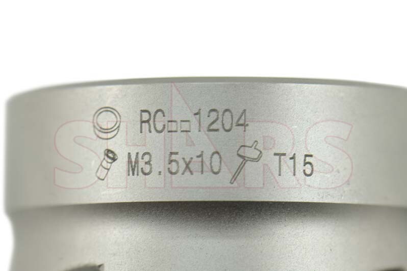 SHARS 2″ 4 Flutes Round Indexable Face Mill RCKT 1204 Insert NEW P[