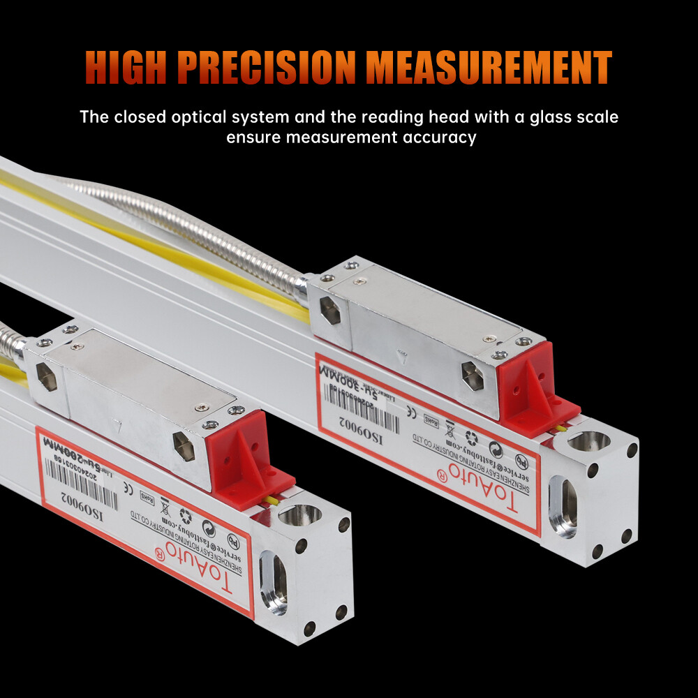 TOAUTO 8″ LED Screen Digital Readout DRO 1um Linear Glass Scales High Precision