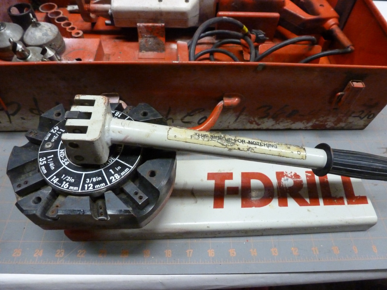 T-Drill T55G Copper Pipe T Forming Drill Tool W/ Notcher 1-1/4″ 1″ 3/4″ 1/2″ Bit