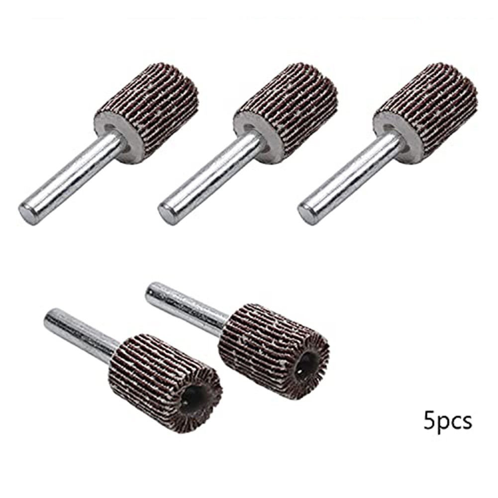 Professional 15mm Flap Wheels for Deburring and Finishing 80 Grits Pack of 5