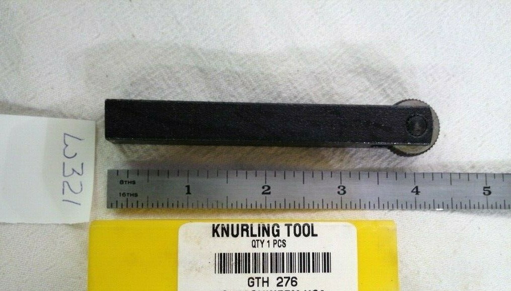 1 NEW SINGLE WHEEL STRAIGHT LINEAR KNURLING TOOL HOLDER 1/2″ x 1/2″ x 4″ (W321)
