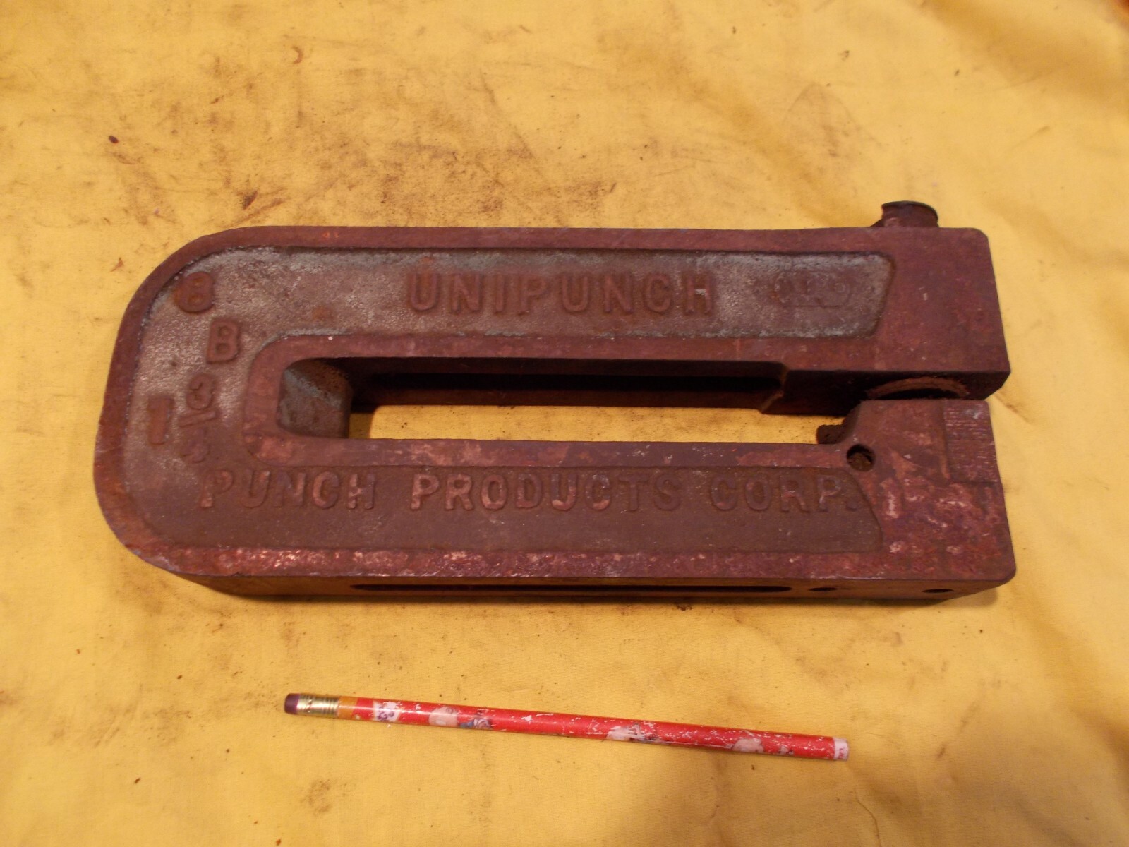 C FRAME PUNCH sheet metal hole press brake tool unit UNIPUNCH USA 8B 1 3/4