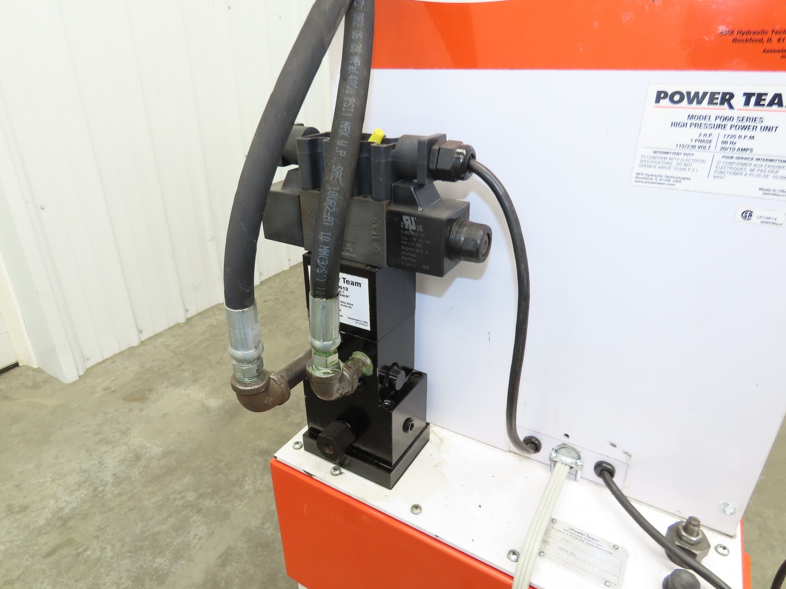 SPX Hydraulic Press 55 Ton 36″H Frame 120V Pump 13″ Cylinder 10000PSI