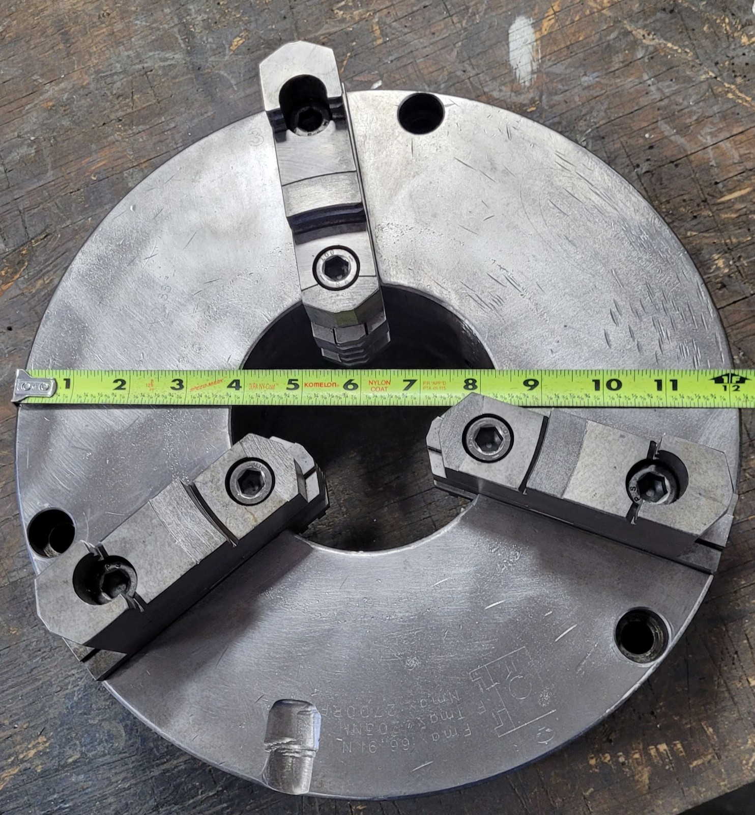 12in Pratt Burnerd – 3 Jaw Scroll Chuck – Plain Back