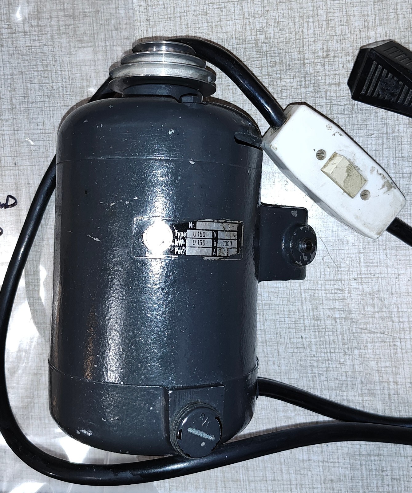 Emco Maximat Lathe Tool Post Grinder Parts: 115 VAC Ceka U-150 Motor 7K RPM J28X