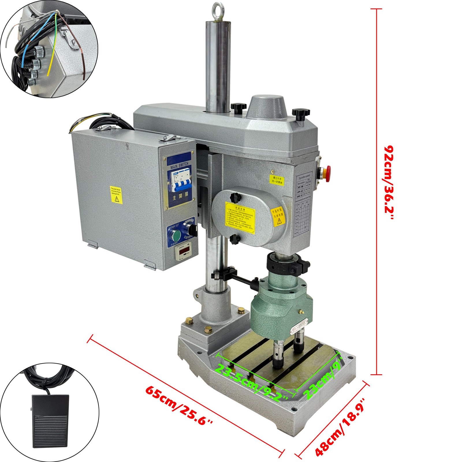 110V M2-M8 Geared Multi-Spindle Tapping Machine Automatic Double-Head Tapper