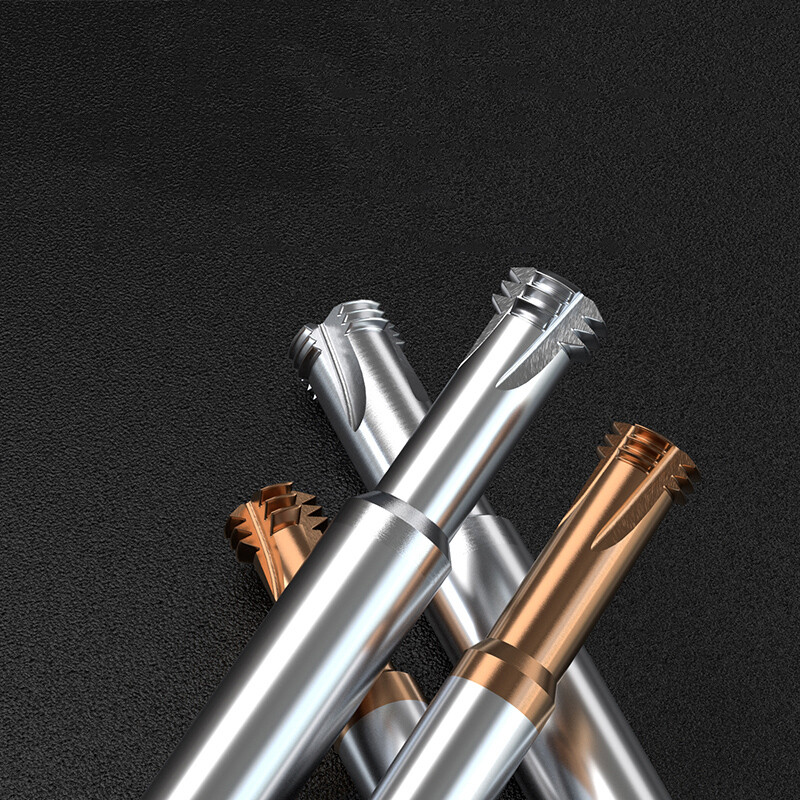 3 Flute End Mill 3-Teeth Thread Milling Cutter For Steel/Aluminum Engraving/ CNC
