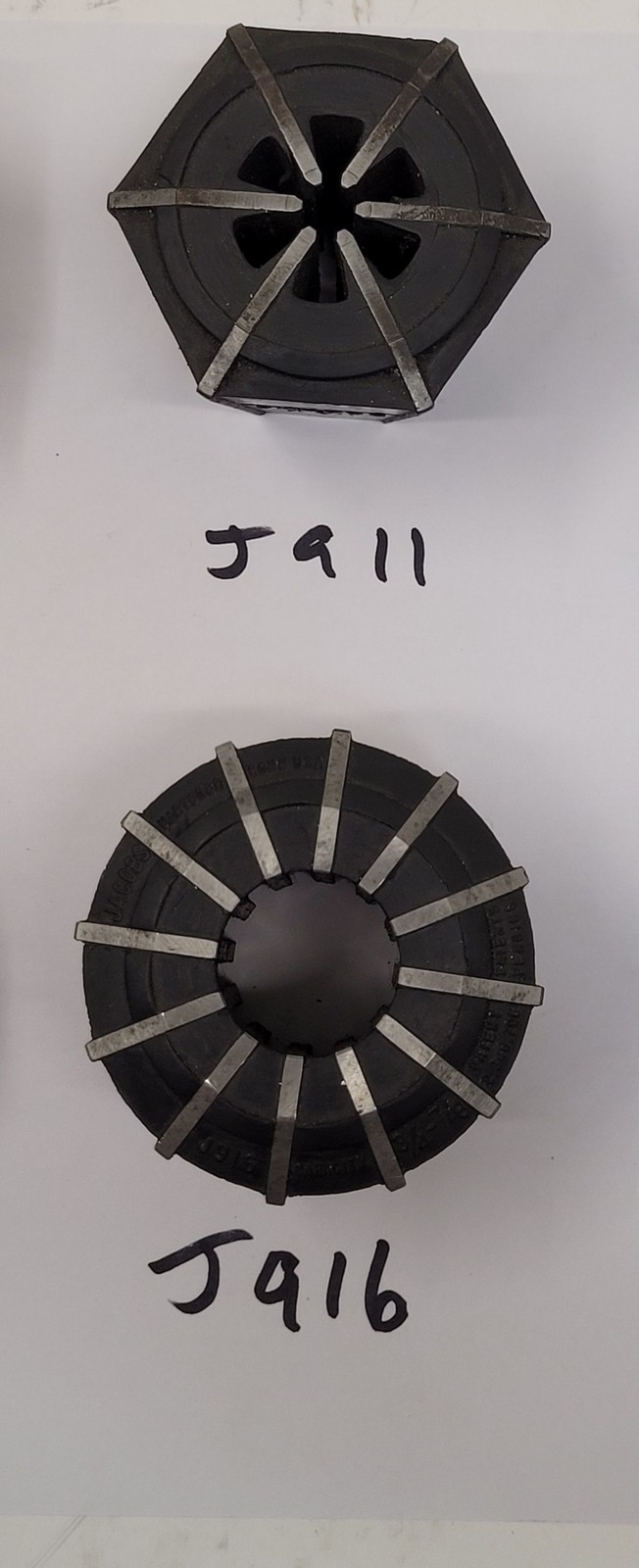 Jacobs Rubber Flex Collets – Various Sizes – Set of 6