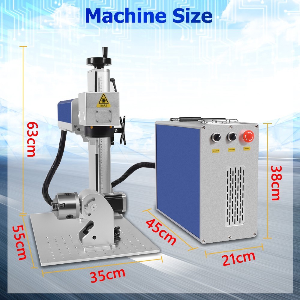 JPT YDFLP-E2-200-M7-M-R 200W Mopa 1064nm Fiber Laser Engraver Marking Machine