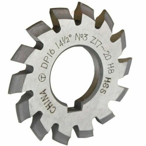8PCS HSS PA14-1/2 Involute Gear Cutter DP8 DP18 DP14 DP16 DP20 DP22 DP24 14.5°