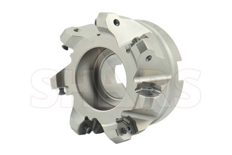 Shars 4″ 45° Indexable Face Mill ONHU 16 Cutting Edge Insert + Certificate R[