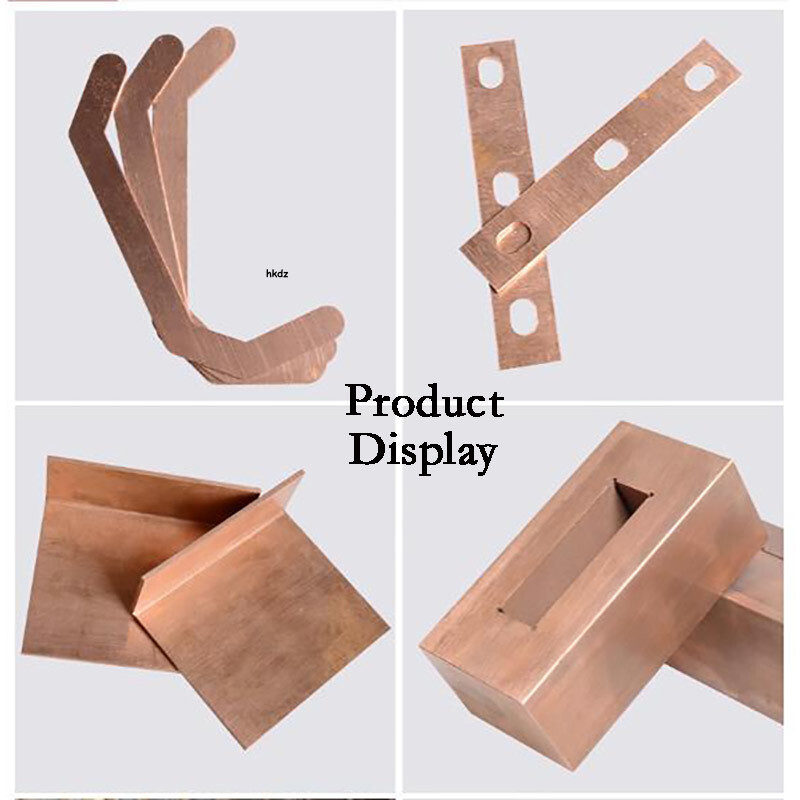 T2 Pure Copper Sheet Metal Plate Board Thick 0.5mm-5mm Laser Cut Multiple Size
