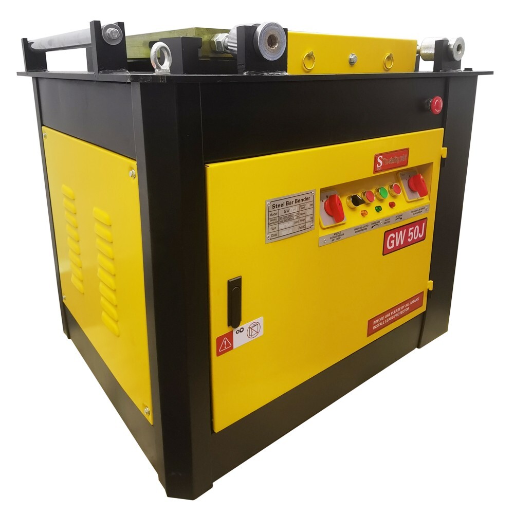 GW50J 220V 3PH 5.36HP 1/4” to 2″ Electric Rebar Bender 0-180° 5-10RPM