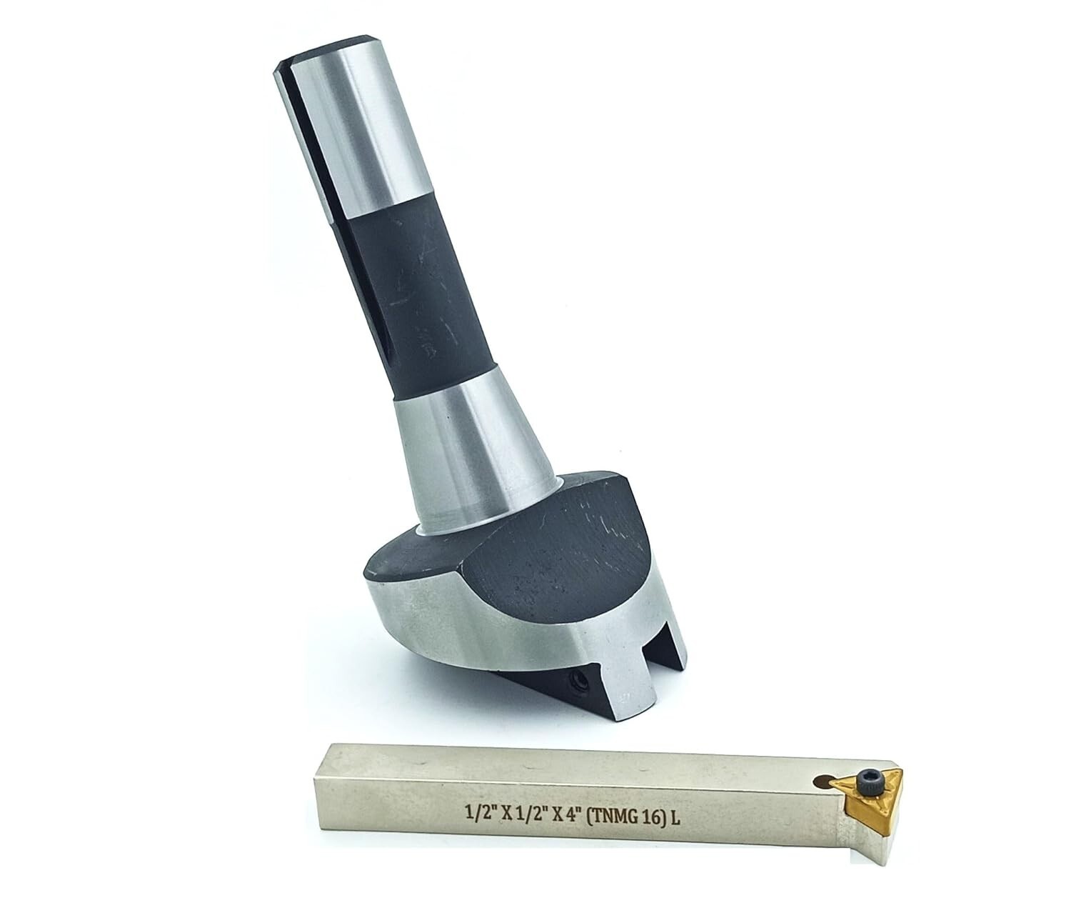 Large Head 2.5″ Lathe Milling R8 Shank Fly Cutter with Indexable Flying Tool