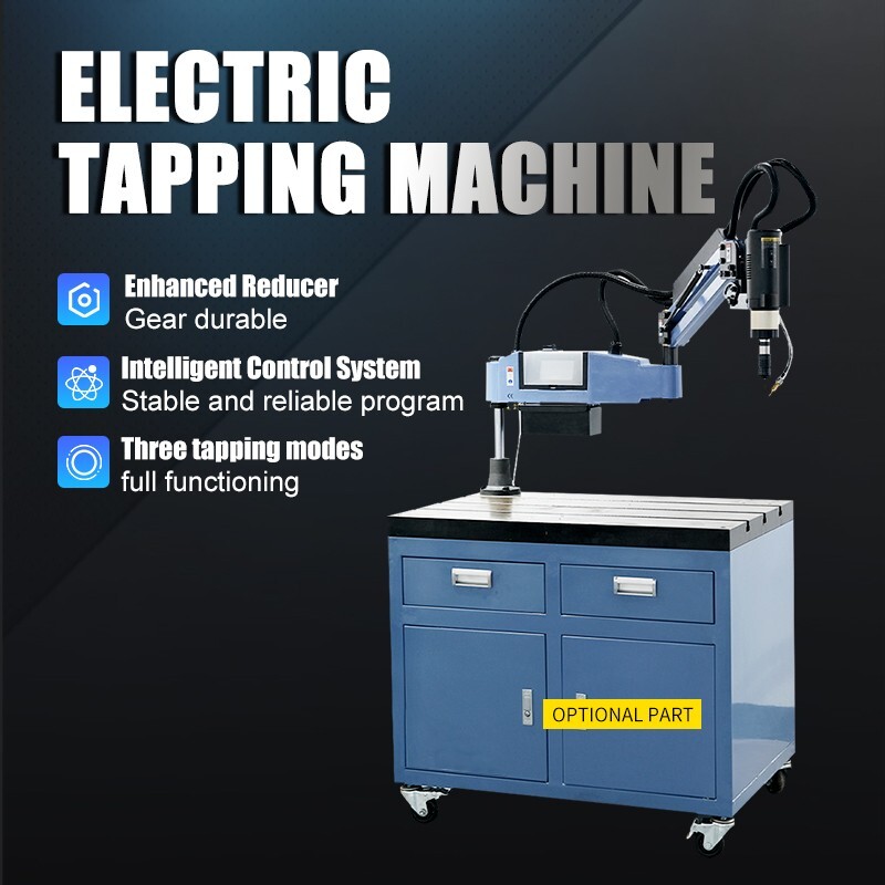 US Stock SFX M4-M24R 110V Electric Tapping Arm Oil Spraying With ANSI Tap Collet